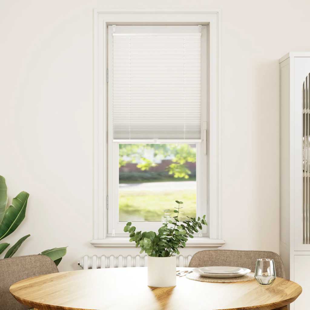 Plisse Blind 60x125cm White Pleated Blind